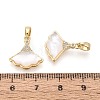 Natural White Shell Pendants KK-N287-25G-3