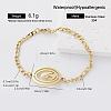 Religion 304 Stainless Steel Link Bracelets for Women AM7429-5-1