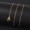 304 Stainless Steel Cable Chain Necklaces NJEW-M151-24G-4