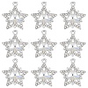 10Pcs Glass Pendants GLAA-YW0004-64A-04-1