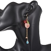 Acrylic Dangle Earrings EJEW-JE06938-5