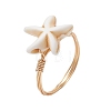 Synthetic Turquoise Finger Rings RJEW-JR00878-02-2