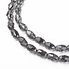 Electroplate Transparent Glass Beads Strands EGLA-N002-35-F01-3