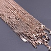 304 Stainless Steel 3mm Curb Chain Necklaces OT4459-3-1