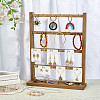 Wood Jewely Display Stands ODIS-WH0078-32-4