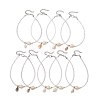 9Pcs 9 Styles Summer Beach Natural Shell Charms Glass Beaded Anklets AJEW-AN00777-2