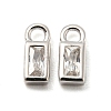 Real Platinum Plated Rhodium Plated 925 Sterling Silver Charms STER-K176-03E-P-2