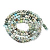 Natural HuBei Turquoise Beads Strands G-L628-B02-3mm-01-3