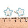 Light Gold Plated Alloy Enamel Pendants PALLOY-N176-28A-RS-3