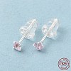 Cubic Zirconia Diamond Stud Earrings STER-M105-01A-S-5