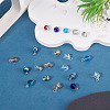 20Pcs AB Color Plated Transparent Glass Pendants PALLOY-TADJ00020-4
