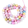 Anti-Tarnish Electroplate Glass Beads Strands X-EGLA-T021-8mm-15-14-2