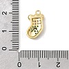Christmas Brass Micro Pave Cubic Zirconia Pendants KK-L258-04G-F01-3