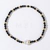 Natural Obsidian Beaded Stretch Bracelets for Women BG9690-15-1