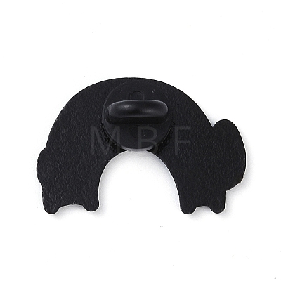 Rainbow Black Zinc Alloy Brooches JEWB-C031-02B-EB-1