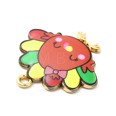 Cute Printed Alloy Pendants ENAM-L040-002B-03-1