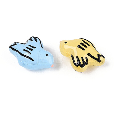 Handmade Lampwork Enamel Beads LAMP-T023-22M-1