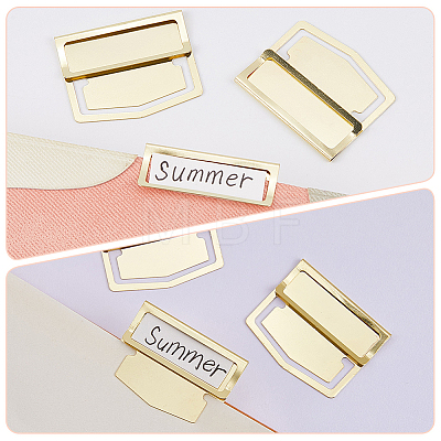 24Pcs Stainless Steel Bookmarks Page Clip AJEW-CP0010-95G-1