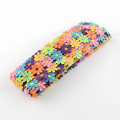 Flower Polyester Ribbon NWIR-R022-05-1