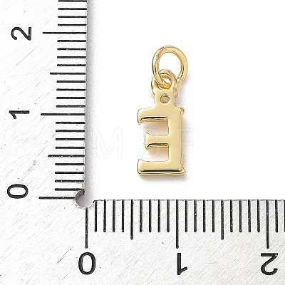 Brass Pave Clear Cubic Zirconia Charms KK-A273-01G-E-1