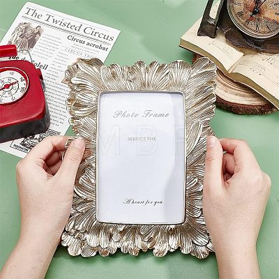 4x6 Inch Embossed Resin Photo Frames AJEW-WH0258-489-1