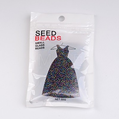 11/0 Electroplated Glass Seed Beads X-SEED-Q008-F604-1