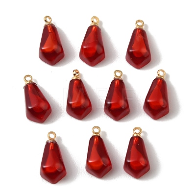 Transparent Resin Imitation Fruit Pendants FIND-E059-02B-1