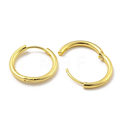 Brass Hoop Earrings EJEW-L211-08F-G-1