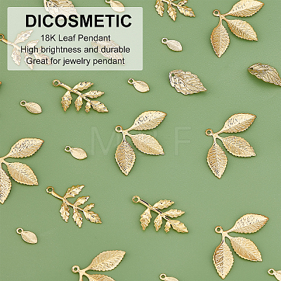 56Pcs 4 Style Brass Pendants KK-DC0001-18-1