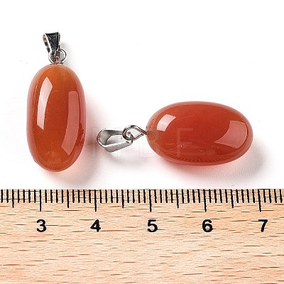 Natural Agate Dyed Pendants G-Q016-03F-1