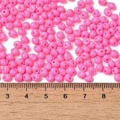 6/0 Opaque Baking Paint Glass Seed Beads X1-SEED-M012-02A-22-1