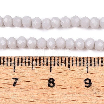 Opaque Solid Color Imitation Jade Glass Beads Strands EGLA-A044-P2mm-D19-1