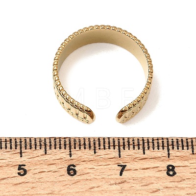 304 Stainless Steel Cuff Open Rings SA-CBAB727-01G-1