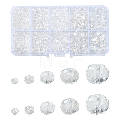 Electroplate Glass Beads Strands EGLA-YW0003-87C-1