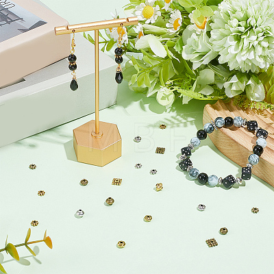 240Pcs 12 Styles Tibetan Style Alloy Spacer Beads TIBE-SC0002-59D-1