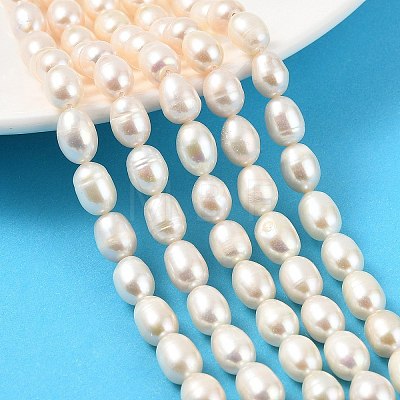 Natural Cultured Freshwater Pearl Beads Strands PEAR-I007-01D-07C-1