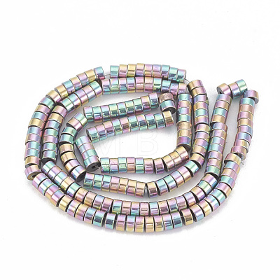 Electroplate Non-magnetic Synthetic Hematite Beads Strands X-G-T061-141D-1