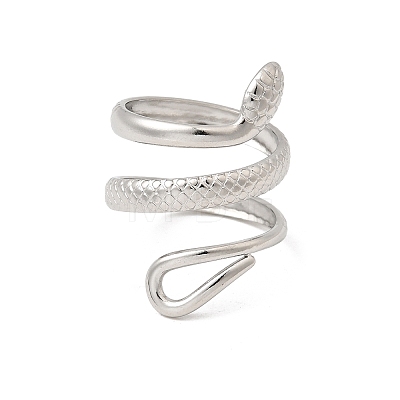 304 Stainless Steel Cuff Open Rings STAS-H259-02P-1