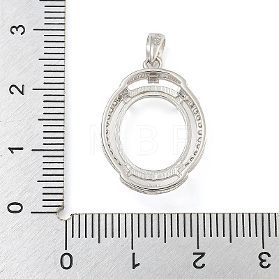 925 Sterling Silver Pendant Cabochon Settings STER-B005-22P-1