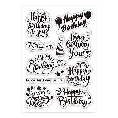 Custom Summer Theme PVC Plastic Clear Stamps DIY-WH0631-0127-1