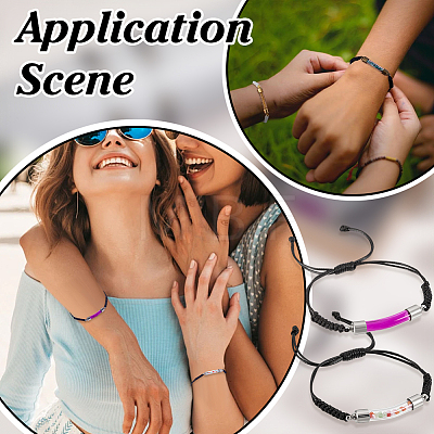 Waxed Polyester Cord Bracelets BJEW-PH01955-1