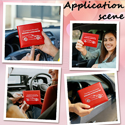 PU Leather Motor Vehicle Driver's License Protective Cover AJEW-WH20098-134E-1