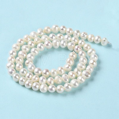 Natural Cultured Freshwater Pearl Beads Strands PEAR-E018-55-1