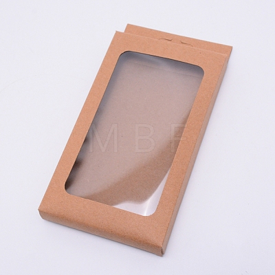 Foldable Creative Kraft Paper Box CON-WH0073-91B-01-1