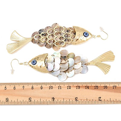 Alloy Dangle Earrings EJEW-D349-01G-1