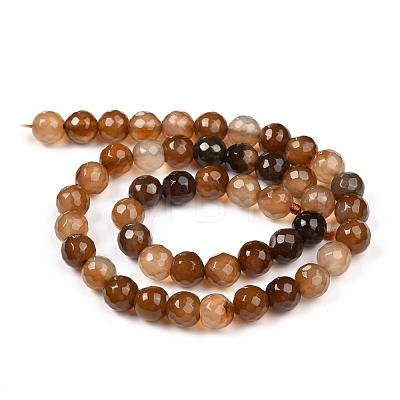 Natural Agate Beads Strands G-E054-6mm-15-1