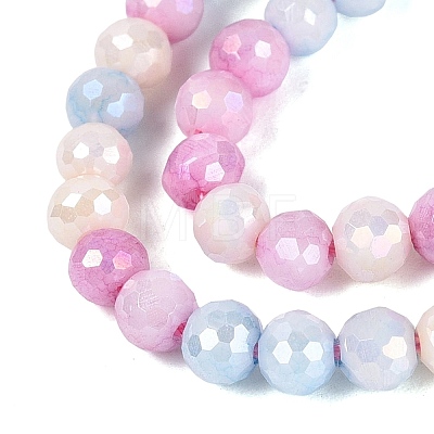 Anti-Tarnish Electroplate Glass Beads Strands EGLA-N027-02A-07-1