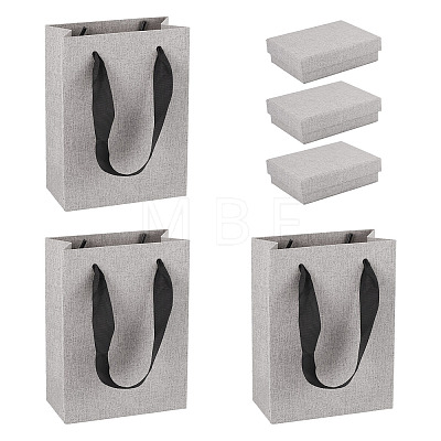 3Pcs Rectangle Paper Jewelry Display Cases CON-TA0001-39C-02-1