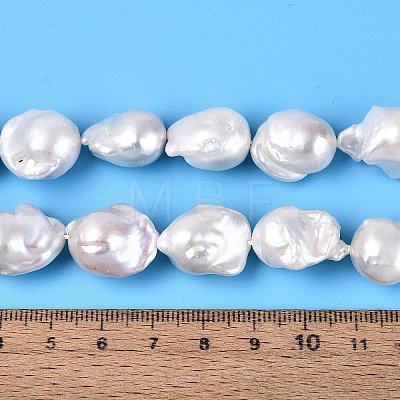 Natural Baroque Pearl Keshi Pearl Beads Strands PEAR-ZX007-06-1