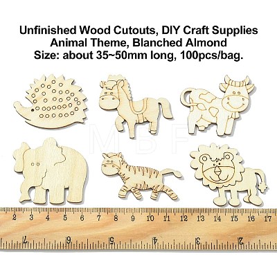 Unfinished Wood Cutouts WOOD-CJC0012-02-1